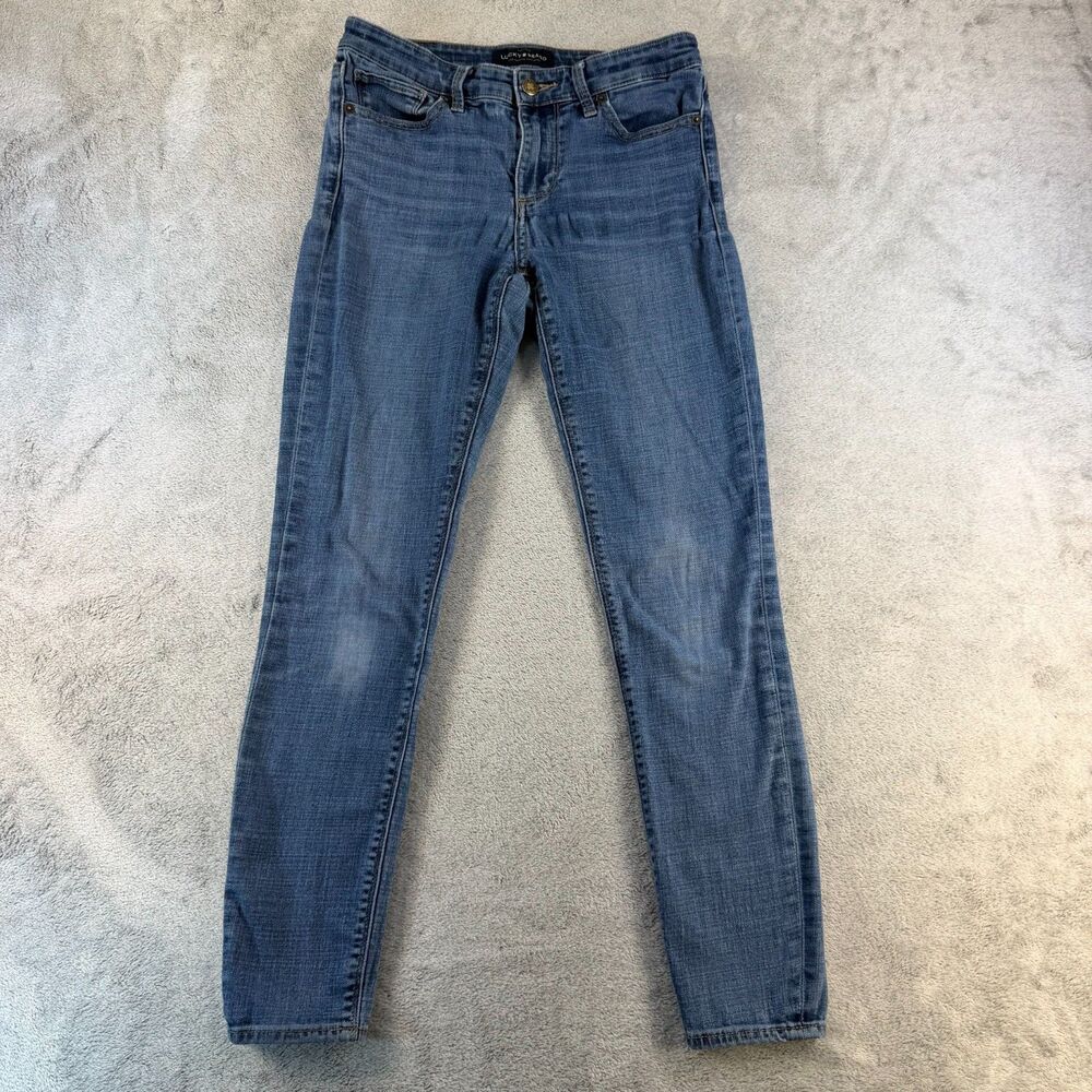 Lucky Brand Ava Skinny Jeans Womens 4/27 Blue Stretch Denim